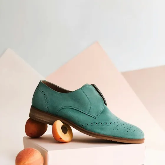 Suede Wingtip Brogue